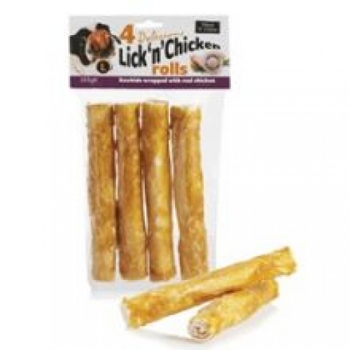 Treat 'N' Chew Lick 'N' Chicken Rolls 8 Treat 'N' Chew Lick 'N' Chicken Rolls 8