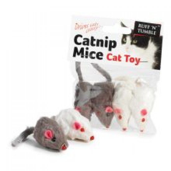 Ruff 'N' Tumble Catnip Mice 4 Piece