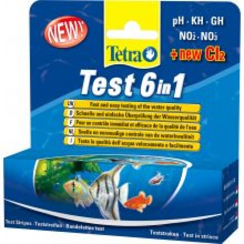Tetra Test 6in1 Aquarium Test Strips Tetra Test 6in1 Aquarium Test Strips