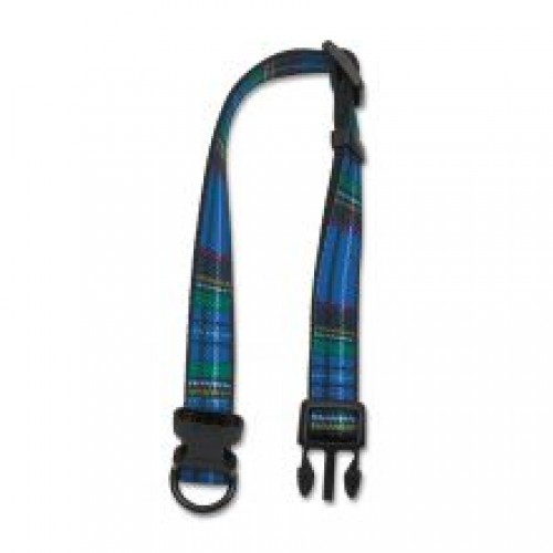 Ancol Adjustable Collar Tartan Blue