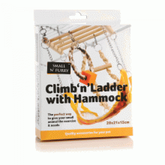 Small 'N' Furry Climb 'N' Ladder with Hammock