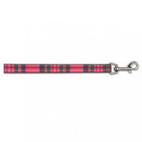 Ancol Lead Tartan Red