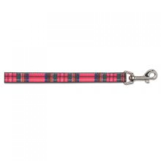 Ancol Lead Tartan Red