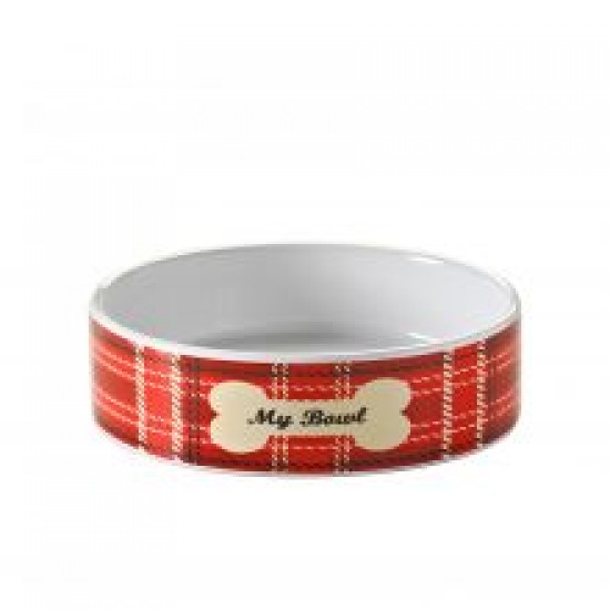 Mason Cash Tartan Pet Bowl