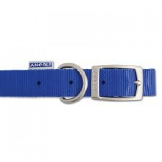 Ancol Nylon Dog Collar Blue
