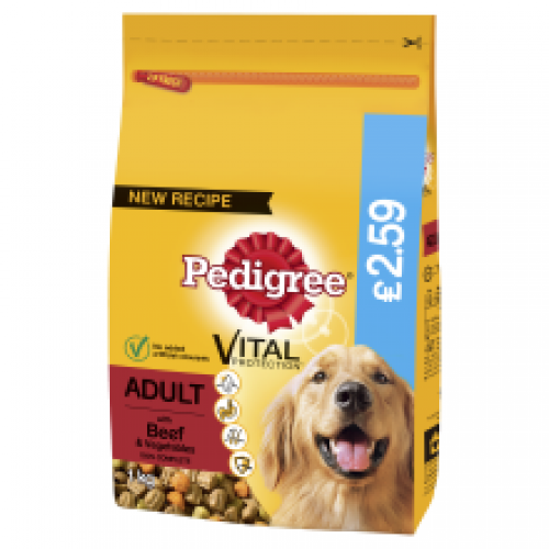 Pedigree Dog Complete Dry with Beef and Vegetables 1kg (MPP £2.59) Pedigree Dog Complete Dry with Beef and Vegetables 1kg (MPP £2.59)