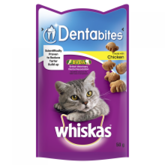 Whiskas Dentabites Cat Treats with Chicken