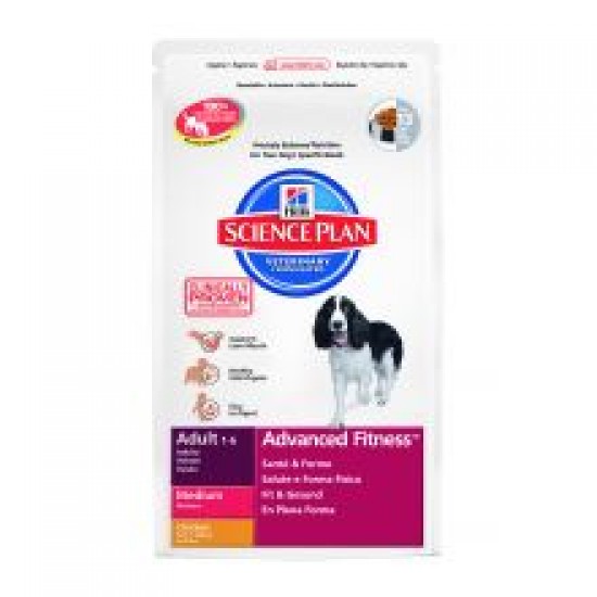Hills Science Plan Canine Adult Advanced Fitness Medium with Chicken