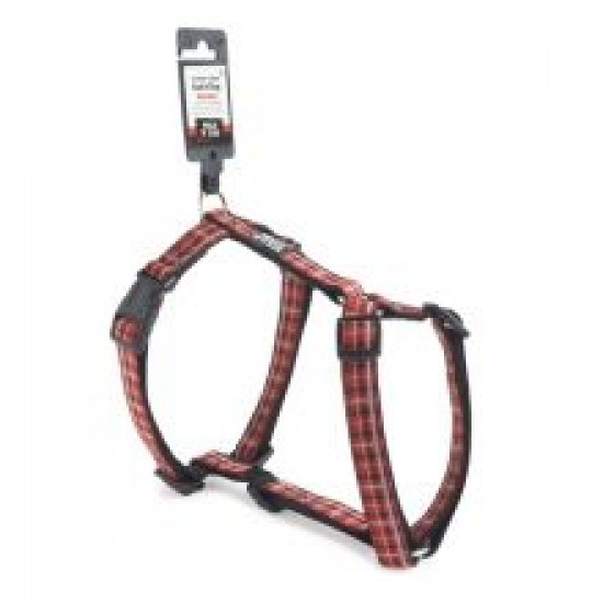 Walk 'R' Cise Fash 'N' Dog Harness Red Tartan Medium