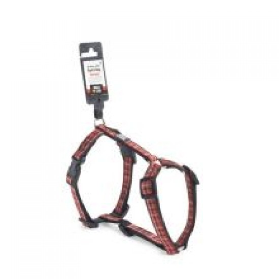 Walk 'R' Cise Fash 'N' Dog Harness Red Tartan Small