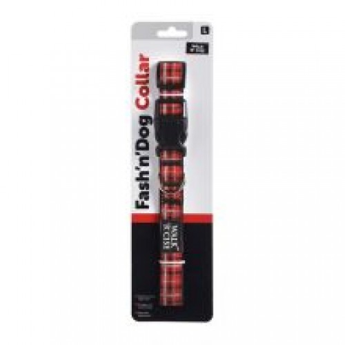 Walk 'R' Cise Fash 'N' Dog Collar Red Tartan Large Walk 'R' Cise Fash 'N' Dog Collar Red Tartan Large