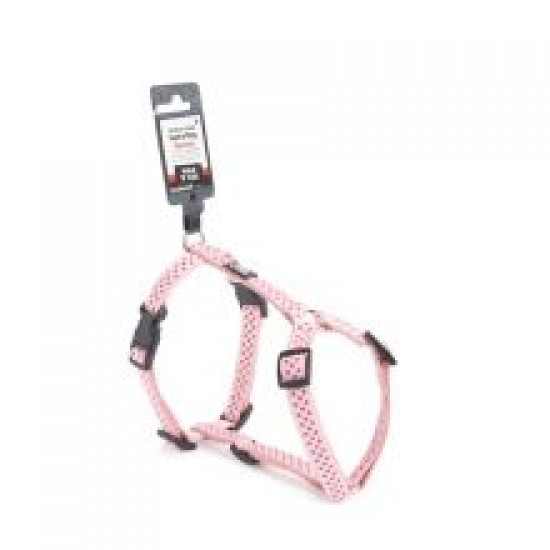 Walk 'R' Cise Fash 'N' Dog Harness Pink Dotted Small