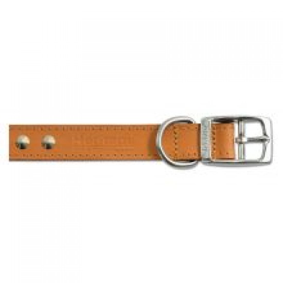 Ancol Leather Collar Studded Tan