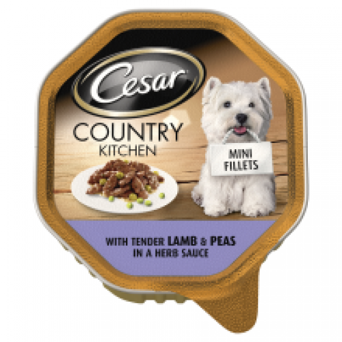 Cesar Country Kitchen Dog Tray with Lamb and Veg in Gravy