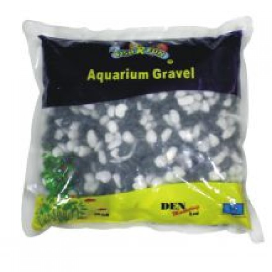 Fish 'R' Fun Coated Aquarium Gravel Black & White