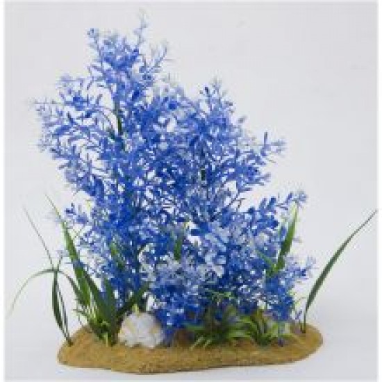 Fish 'R' Fun Aquarium Plant Blue & Base