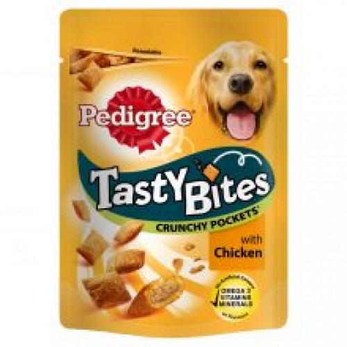 Pedigree Tasty Bites Crunchy Pockets with Chicken Pedigree Tasty Bites Crunchy Pockets with Chicken