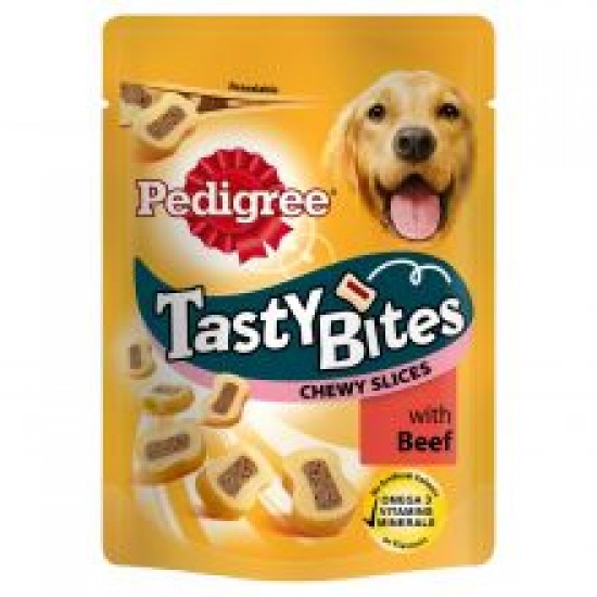 Pedigree Tasty Bites Chewy Slices with Beef