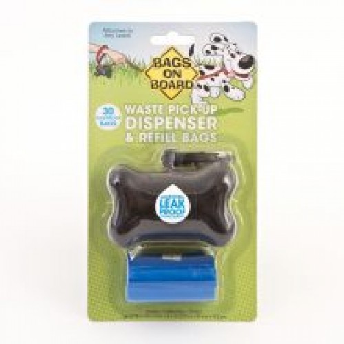 Bags On Board Bone Dispenser Black+30bags Bags On Board Bone Dispenser Black+30bags