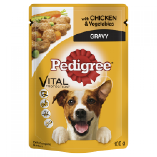 Pedigree Pouch in Gravy with Chicken and Vegetables