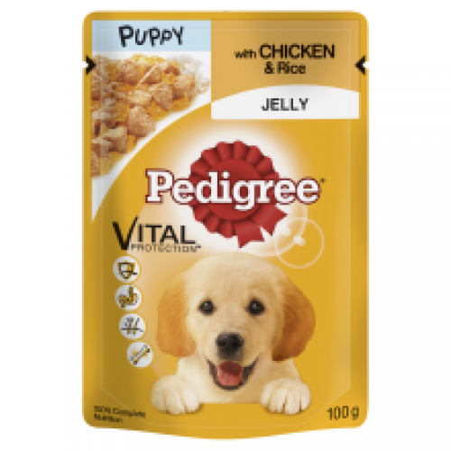 Pedigree Pouch in Jelly Puppy with Chicken & Rice Pedigree Pouch in Jelly Puppy with Chicken & Rice