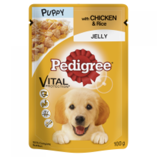 Pedigree Pouch in Jelly Puppy with Chicken & Rice