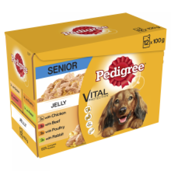 Pedigree Pouch in Jelly Senior 12 Pack