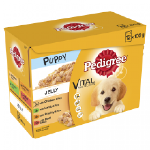 Pedigree Pouch Puppy Jelly 12 Pack Pedigree Pouch Puppy Jelly 12 Pack