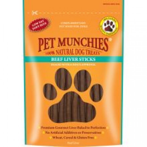 Pet Munchies 100 Natural Beef Liver Sticks Pet Munchies 100 Natural Beef Liver Sticks