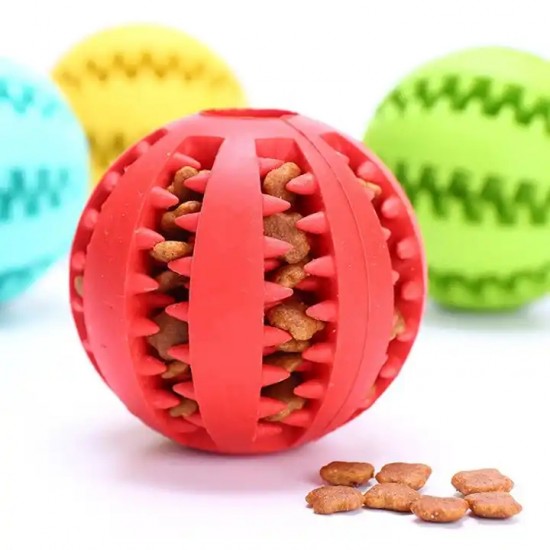 Slow Feed Treats Rubber Ball for Dogs and Cats - Various Colours Slow Feed Treats Rubber Ball for Dogs and Cats - Various Colours