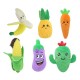 Vegetable/Fruit Shaped Squeaky Dog or Cat Soft Toy